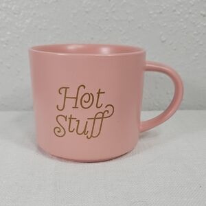 Threshold Muted Pink and Gold Hot Stuff ceramic mug